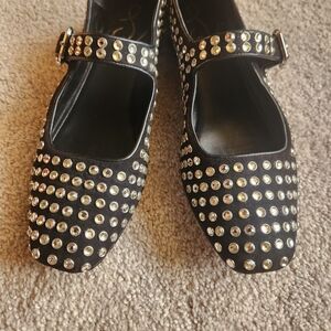 Sam Edelman Black Studded Flats